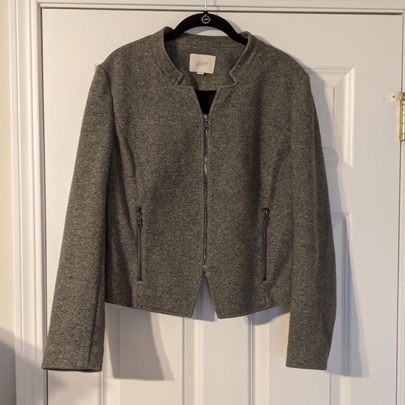 Loft gray Blazer in wool - Picture 3 of 7